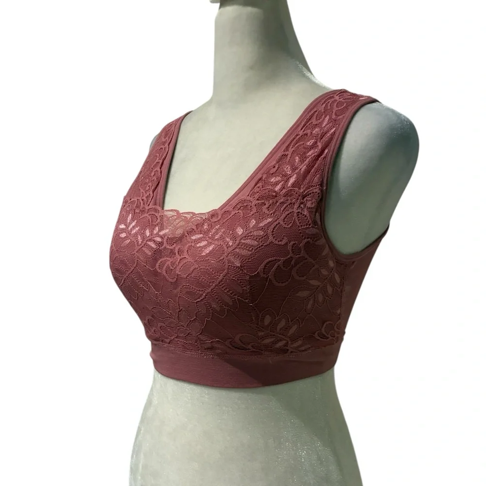 Phoebe & Me Lace Bralette in Dusty Rose